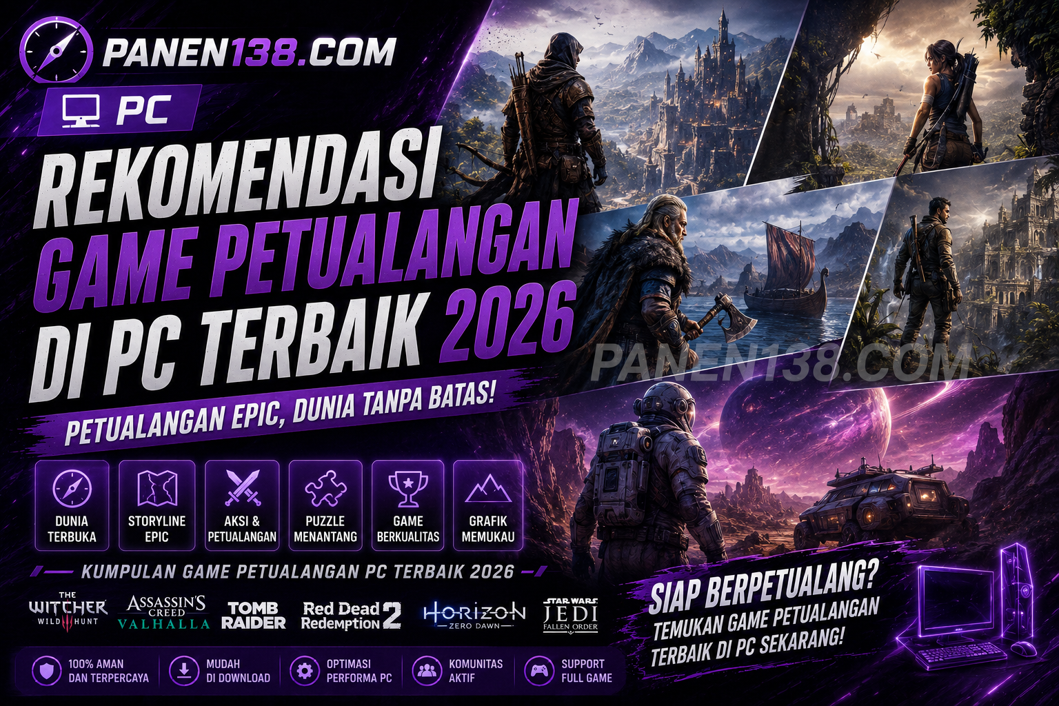 Rekomendasi Game Petualangan PC 2026 Terbaik yang Wajib Kamu Mainkan